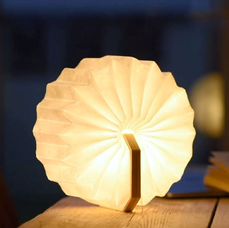 Lampe accordéon - Walnut