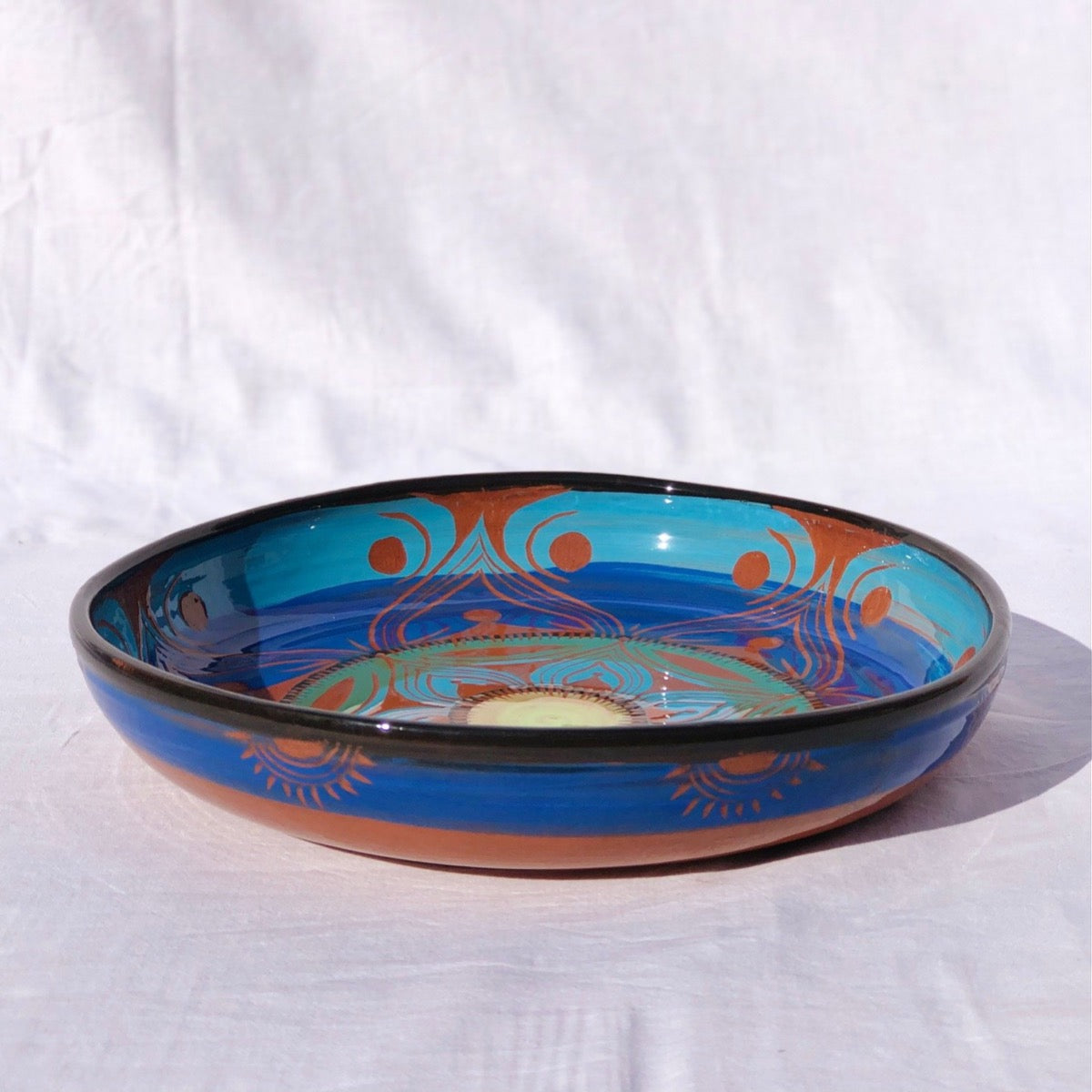 Grand plat nuances de bleu