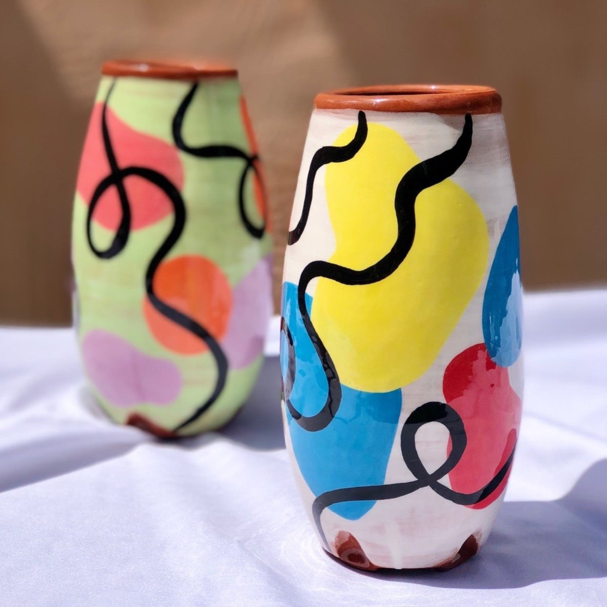 Vase Sofia 'à la Mondrian'- grand