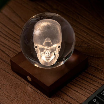 Lampe Crystal - Skull - Gingko