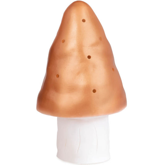 Lampe champignon cuivrée