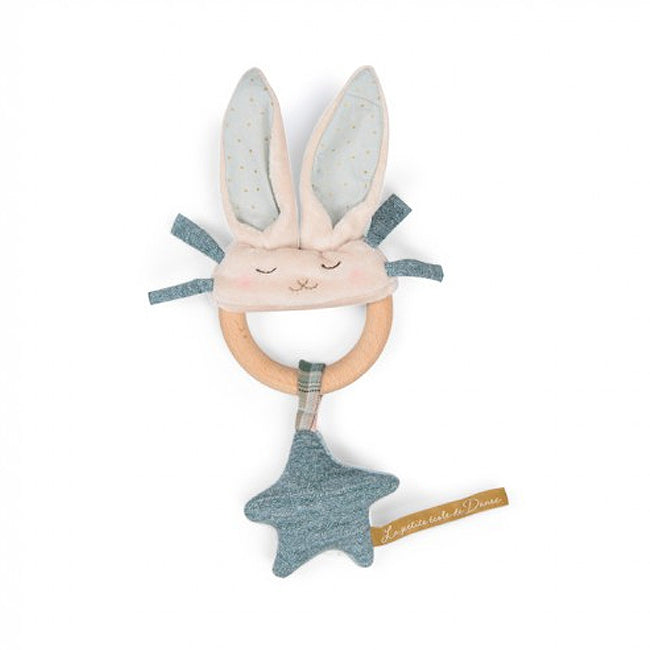 Hochet anneau lapin bleu école de danse - Moulin Roty