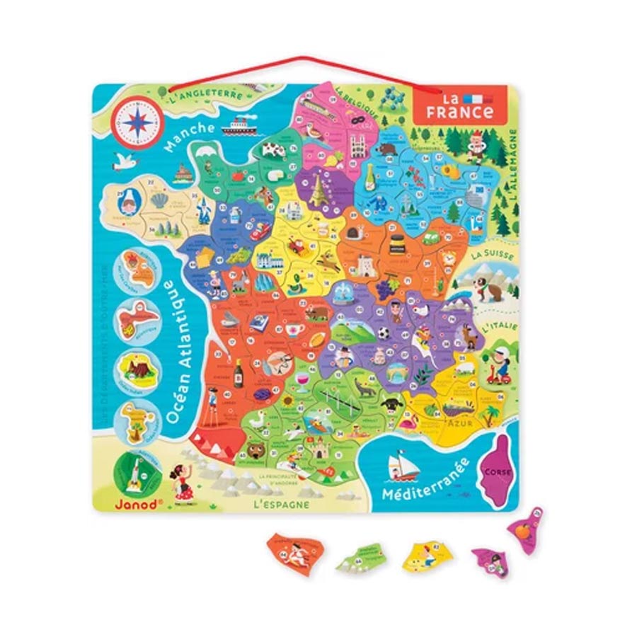 Puzzle France magnétique - Janod