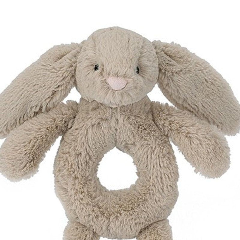 Jellycat -Hochet Lapin Beige