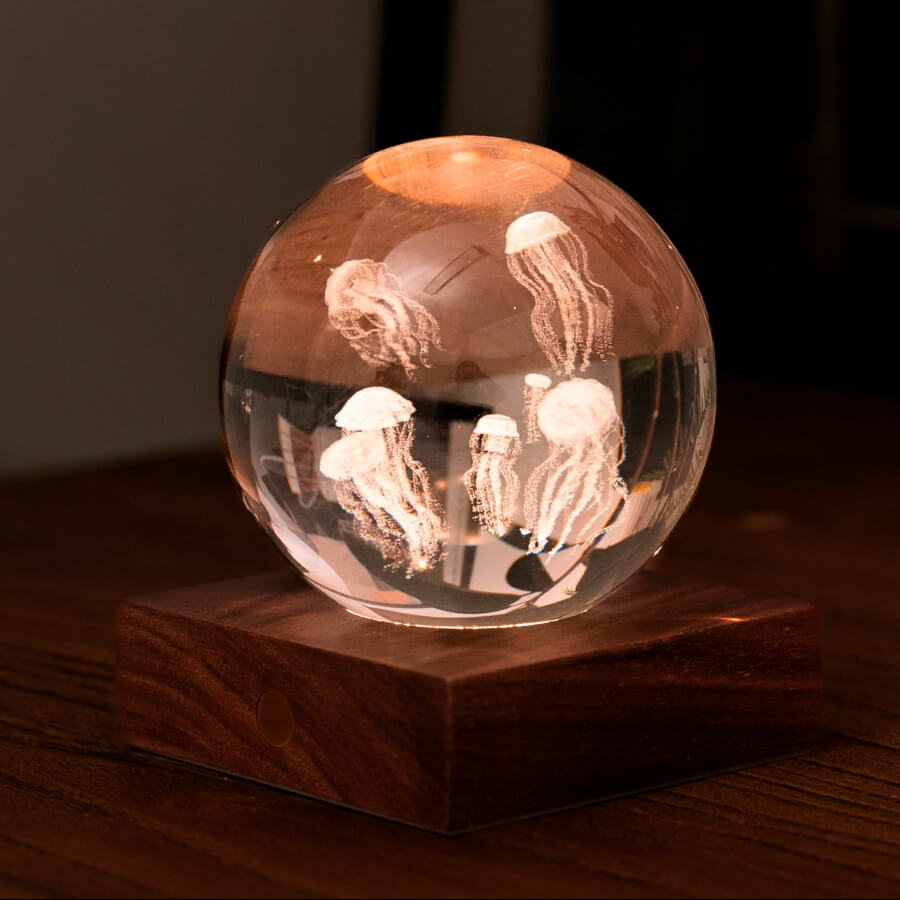 Lampe Crystal - Méduses - Gingko