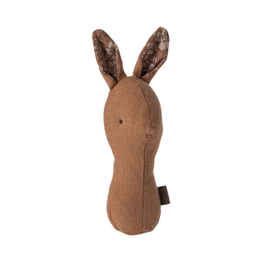 Lullaby friends hochet lapin chocolat - Maileg