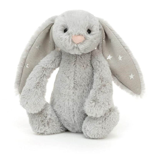 Peluche -  Bashful Petit - Lapin gris étoiles - Jellycat